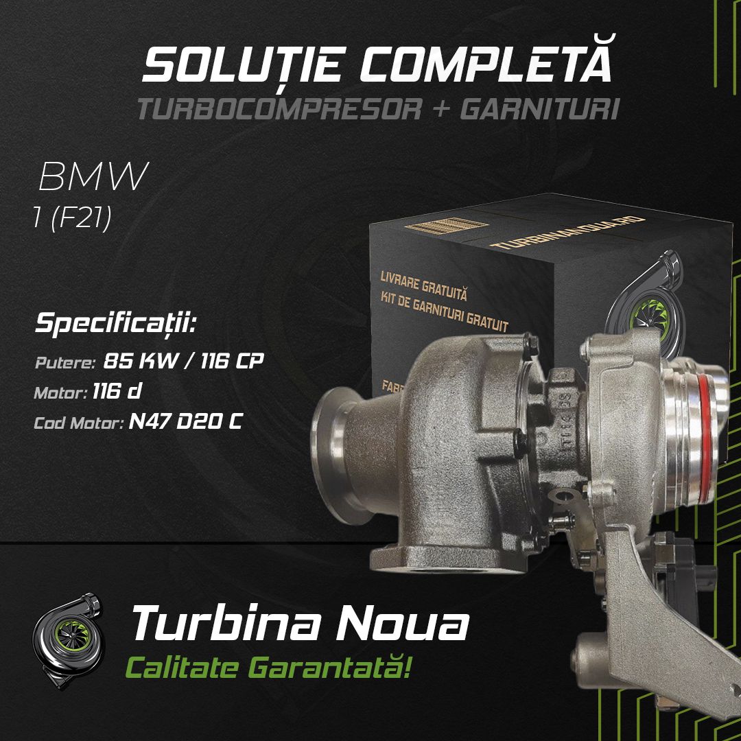 Turbina BMW 1 (F21) 116 d 85 KW / 116 CP Noua - Image 2
