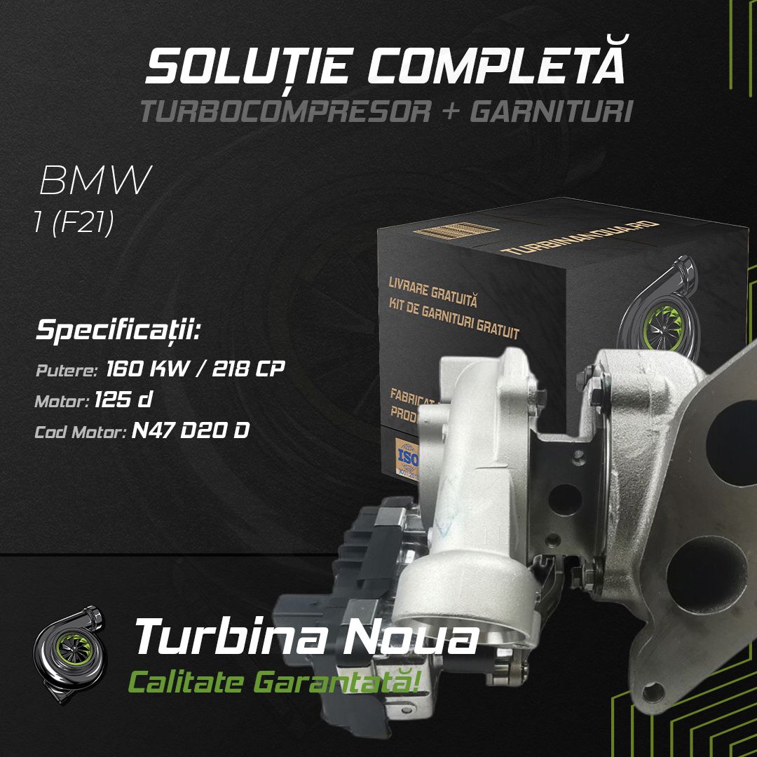 Turbina BMW 1 (F21) 125 d 160 KW / 218 CP Noua - Image 2