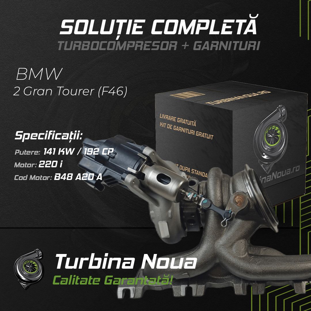 Turbina BMW 2 Gran Tourer (F46) 220 i 141 KW / 192 CP Noua - Image 2