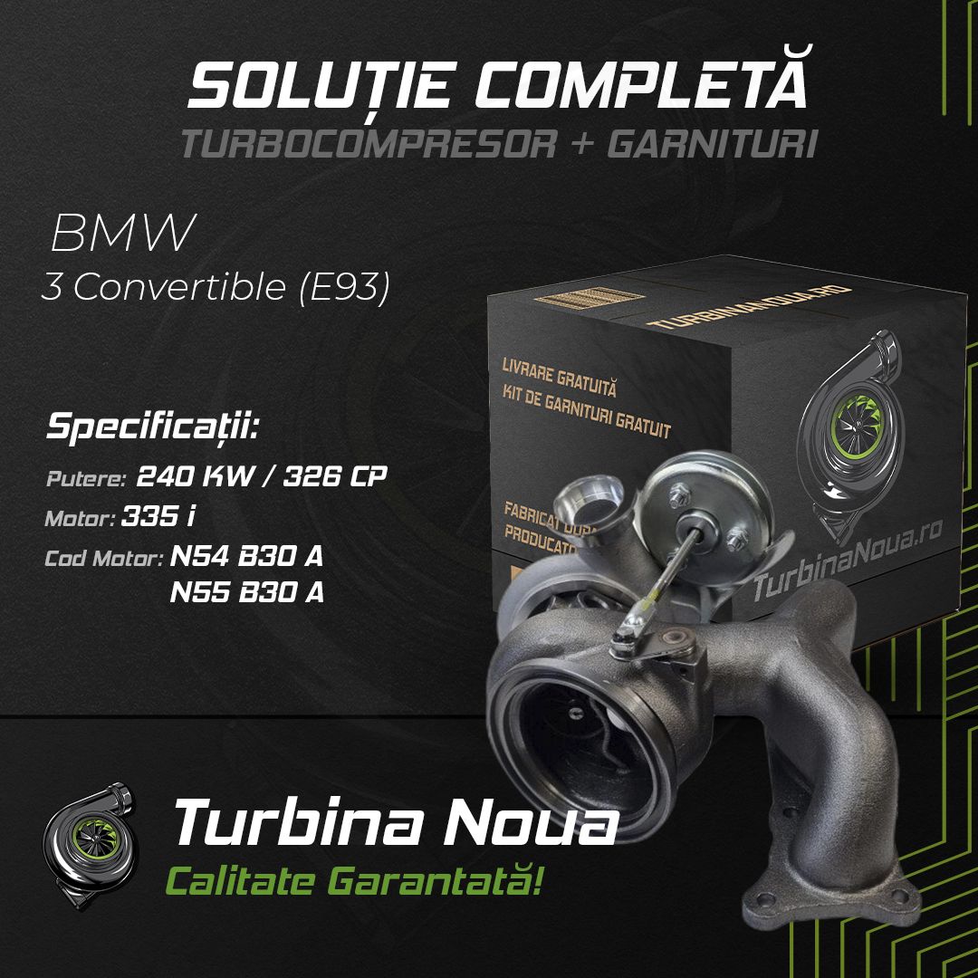 Turbina BMW 3 Convertible (E93) 335 i 240 KW / 326 CP Noua - Image 2