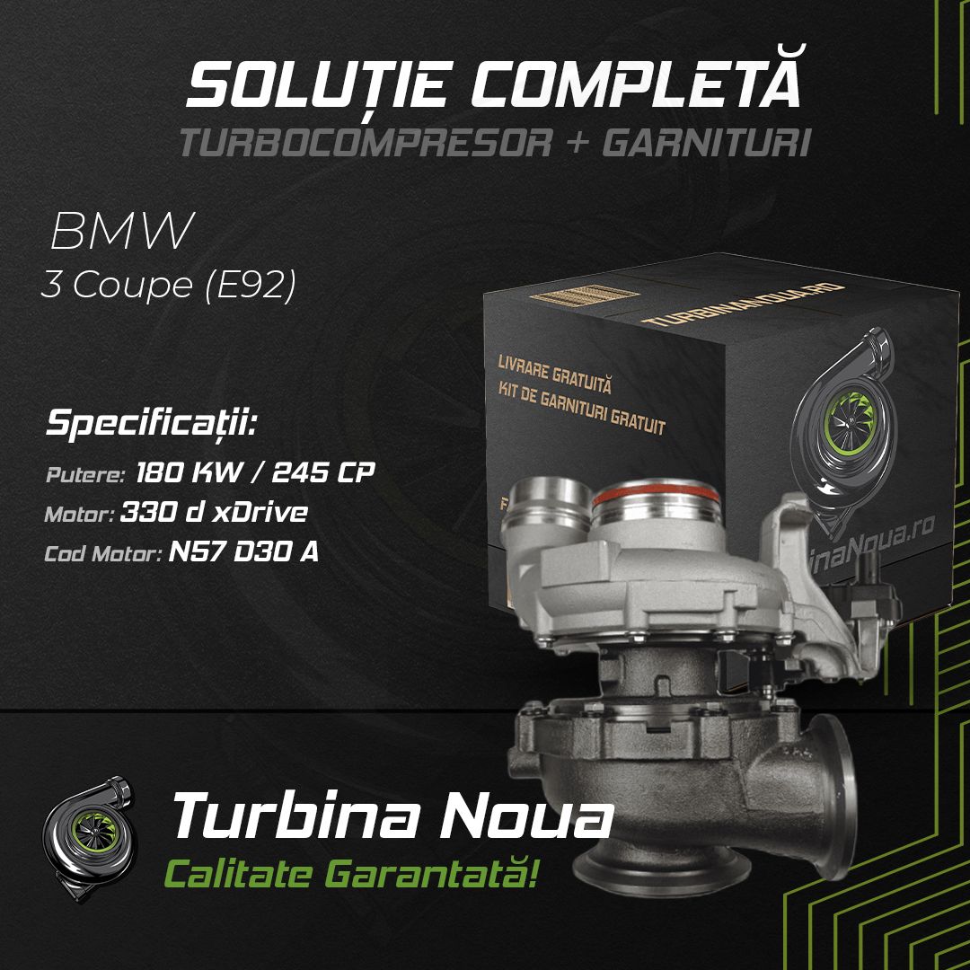 Turbina BMW 3 Coupe (E92) 330 d xDrive 180 KW / 245 CP Noua - Image 2