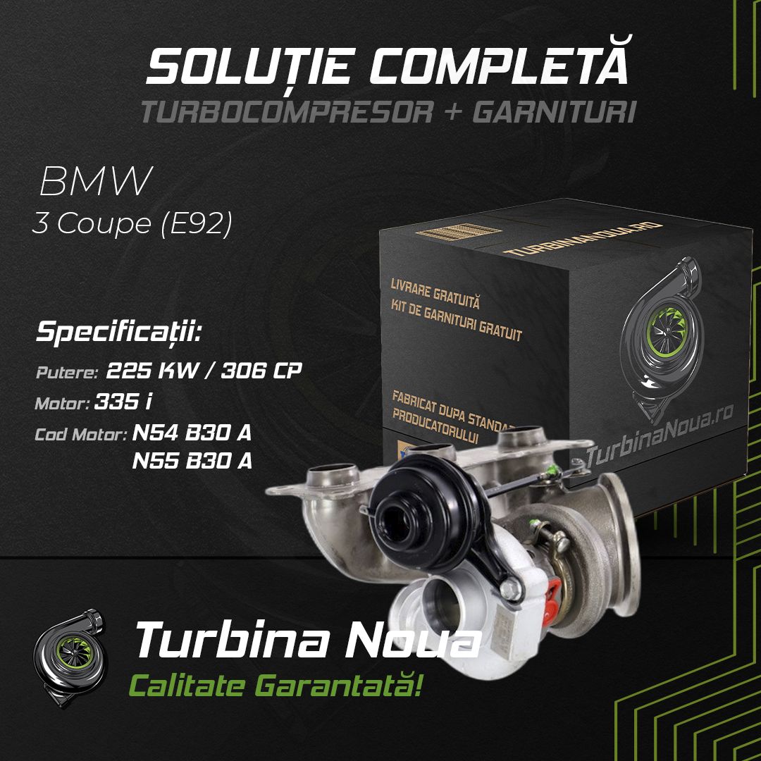 Turbina BMW 3 Coupe (E92) 335 i 225 KW / 306 CP Noua - Image 2