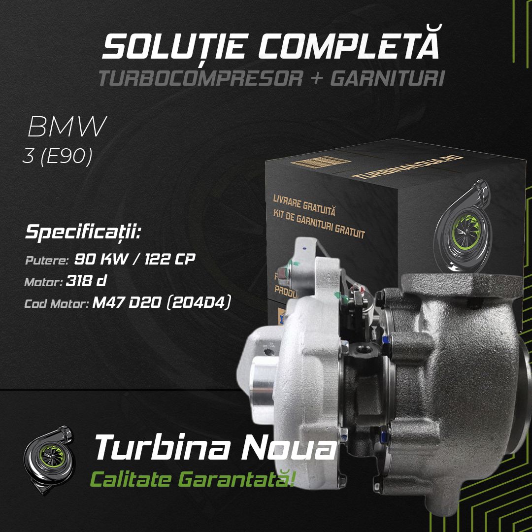 Turbina BMW 3 (E90) 318 d 90 KW / 122 CP Noua - Image 2
