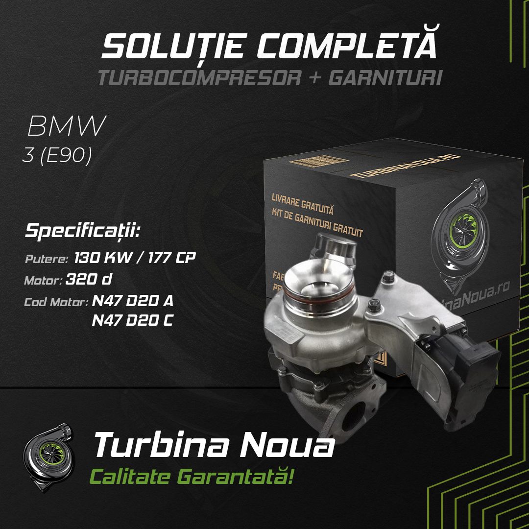 Turbina BMW 3 (E90) 320 d 130 KW / 177 CP Noua - Image 2