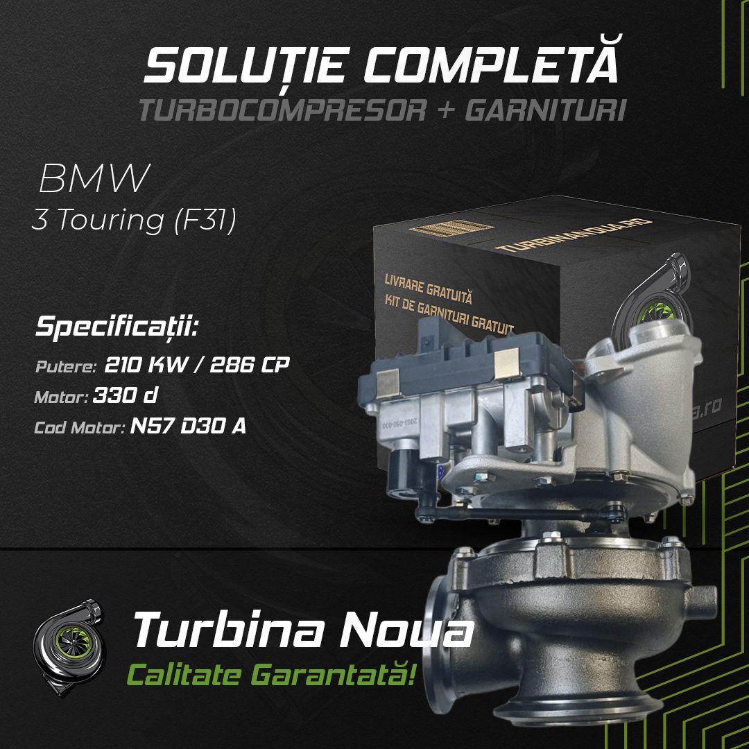 Turbina BMW 3 Touring (F31) 330 d 210 KW / 286 CP Noua - Image 2