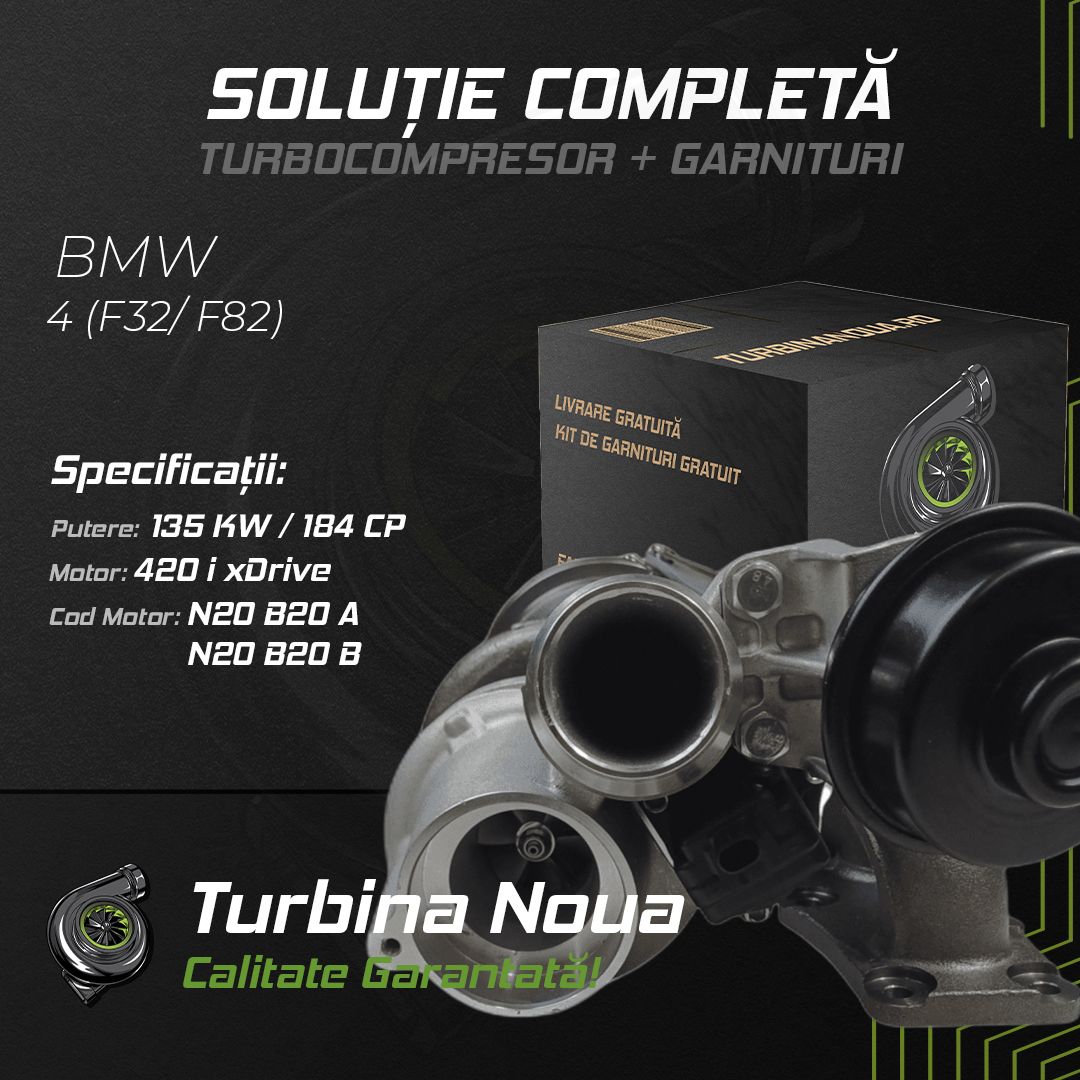 Turbina BMW 4 (F32; F82) 420 i xDrive 135 KW / 184 CP Noua - Image 2