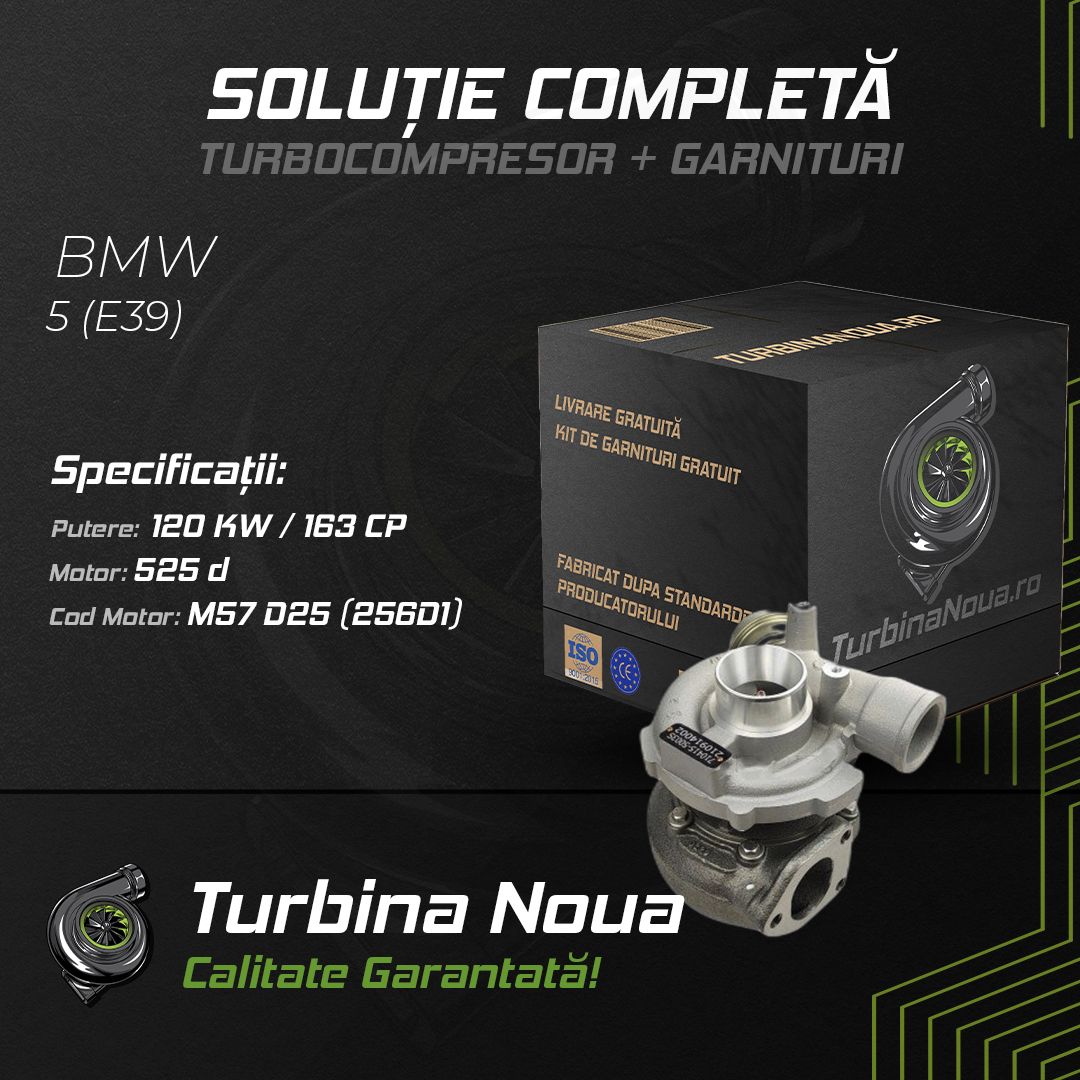 Turbina BMW 5 (E39) 525 d 120 KW / 163 CP Noua - Image 2
