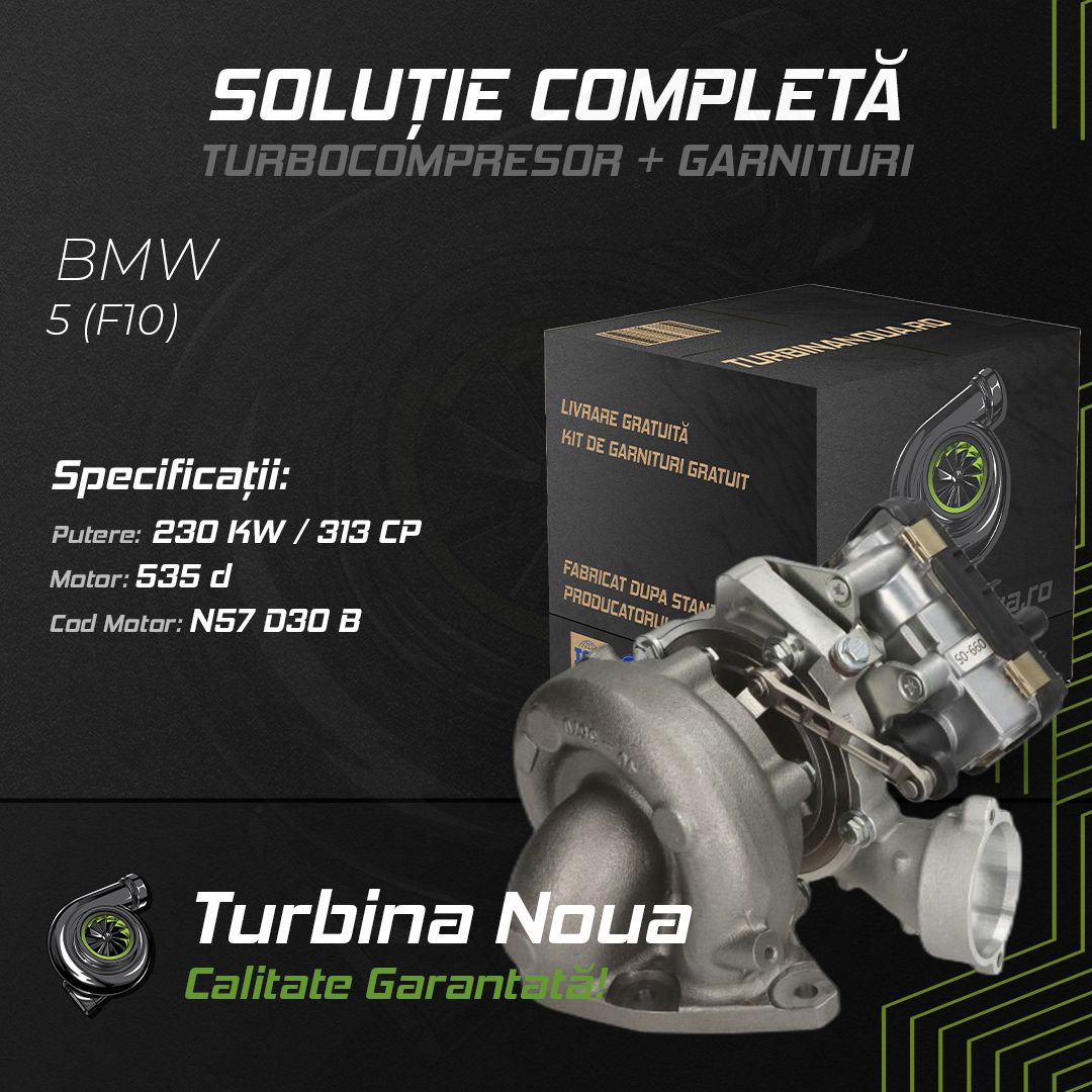 Turbina BMW 5 (F10) 535 d 230 KW / 313 CP Noua - Image 2