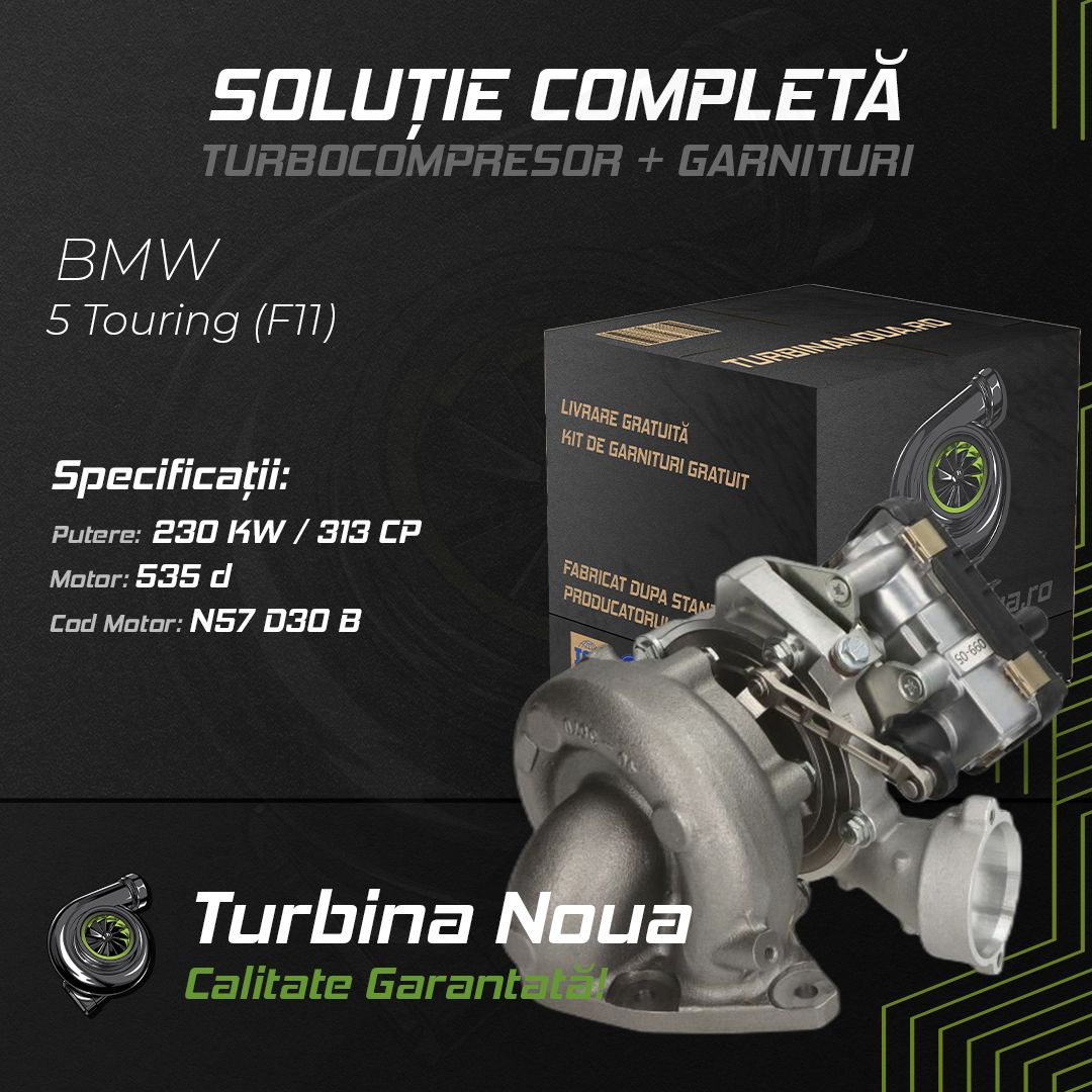 Turbina BMW 5 Touring (F11) 535 d 230 KW / 313 CP Noua - Image 2