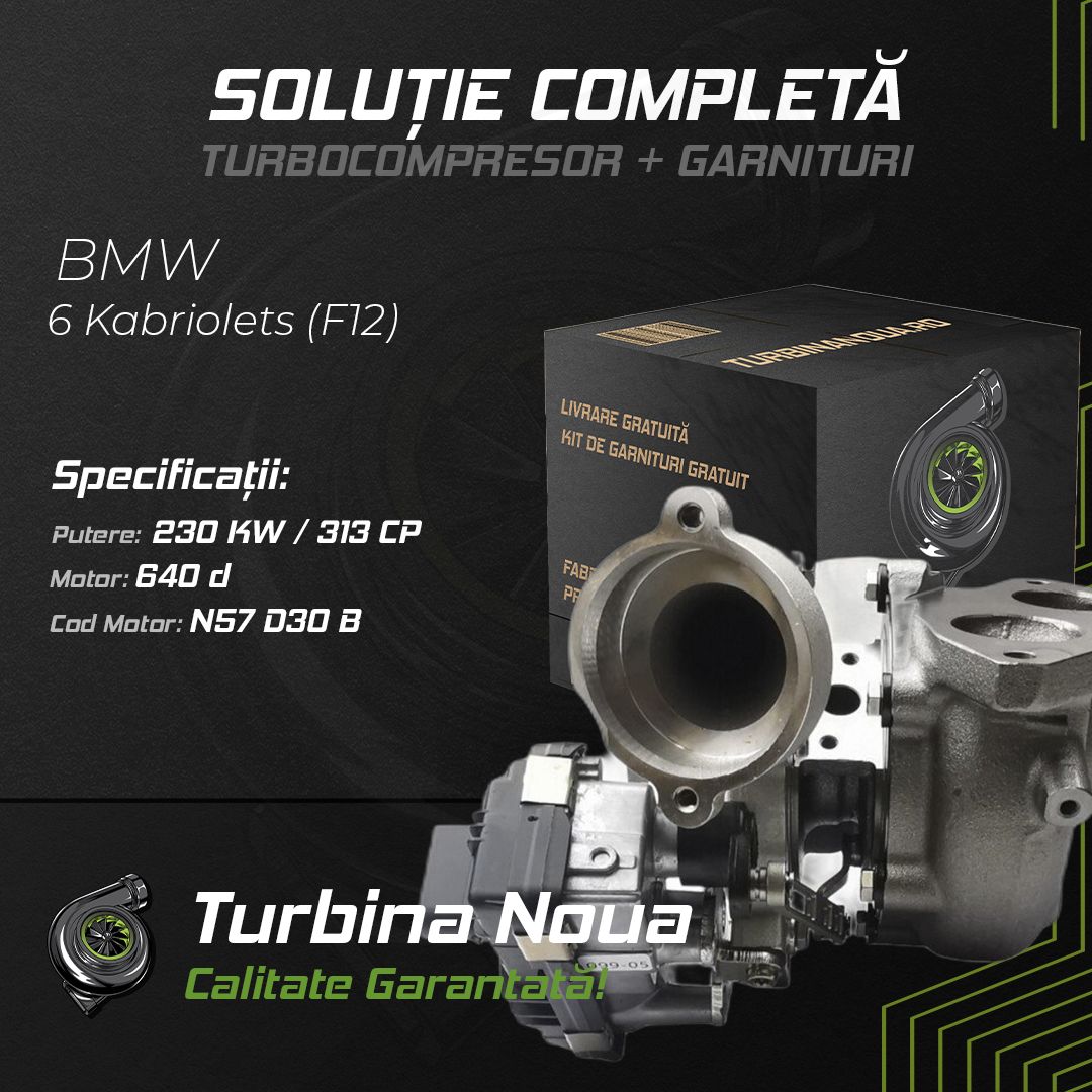 Turbina BMW 6 Kabriolets (F12) 640 d 230 KW / 313 CP Noua - Image 2
