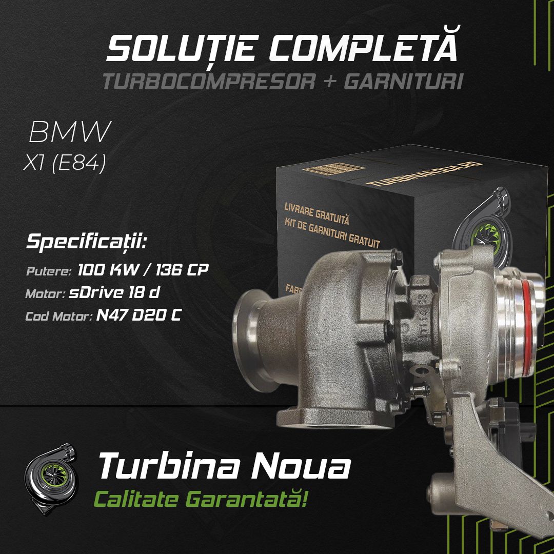 Turbina BMW X1 (E84) sDrive 18 d 100 KW / 136 CP Noua - Image 2
