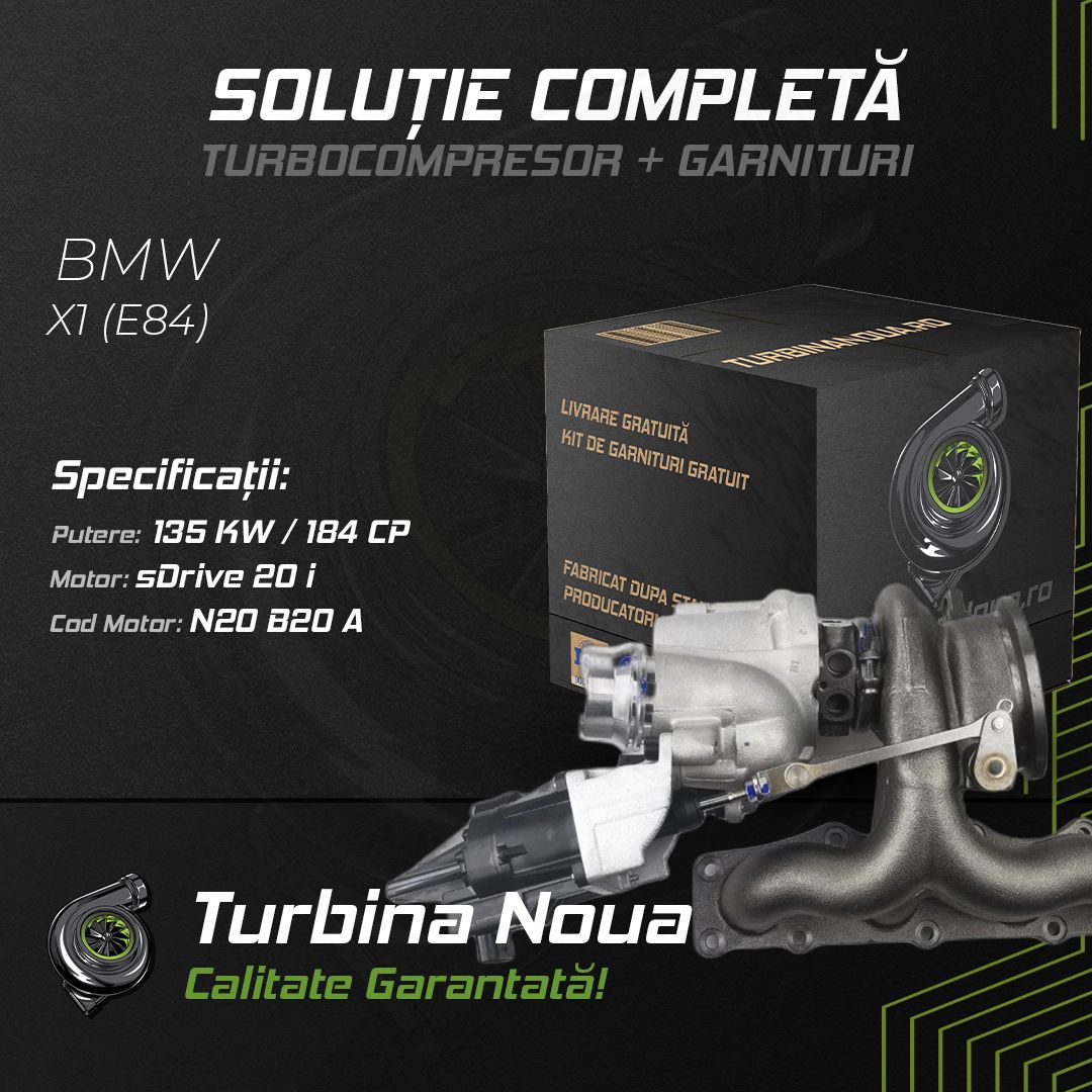Turbina BMW X1 (E84) sDrive 20 i 135 KW / 184 CP Noua - Image 2