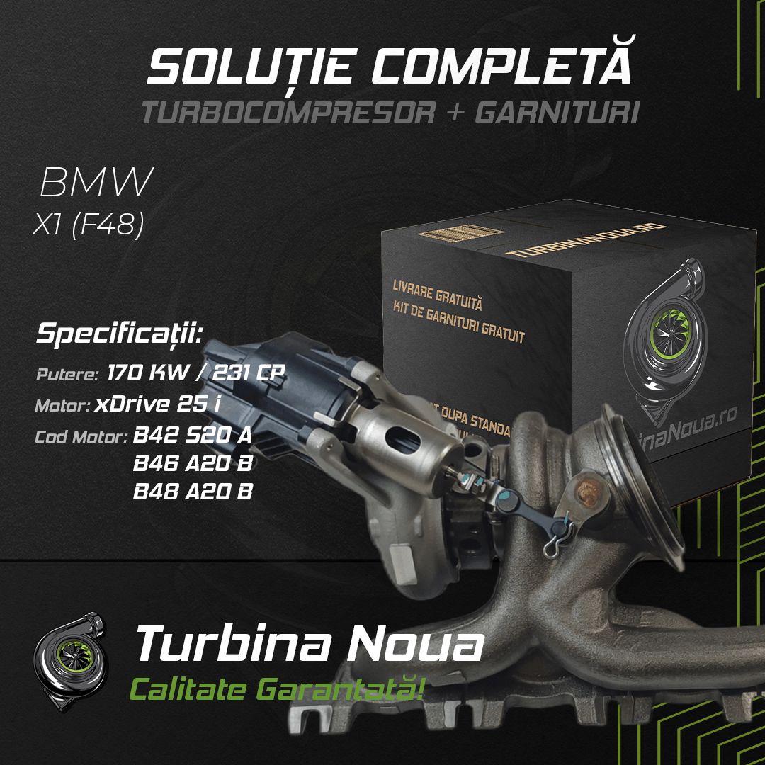 Turbina BMW X1 (F48) xDrive 25 i 170 KW / 231 CP Noua - Image 2