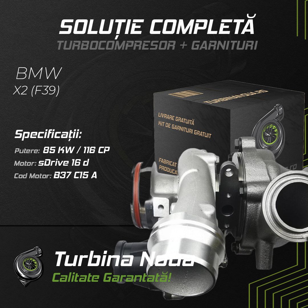 Turbina BMW X2 (F39) sDrive 16 d 85 KW / 116 CP Noua - Image 2