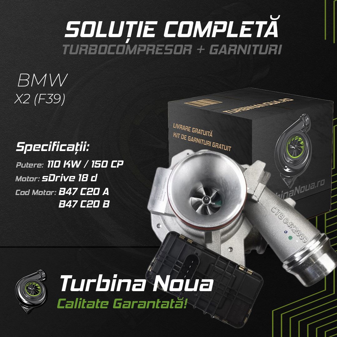 Turbina BMW X2 (F39) sDrive 18 d 110 KW / 150 CP Noua - Image 2