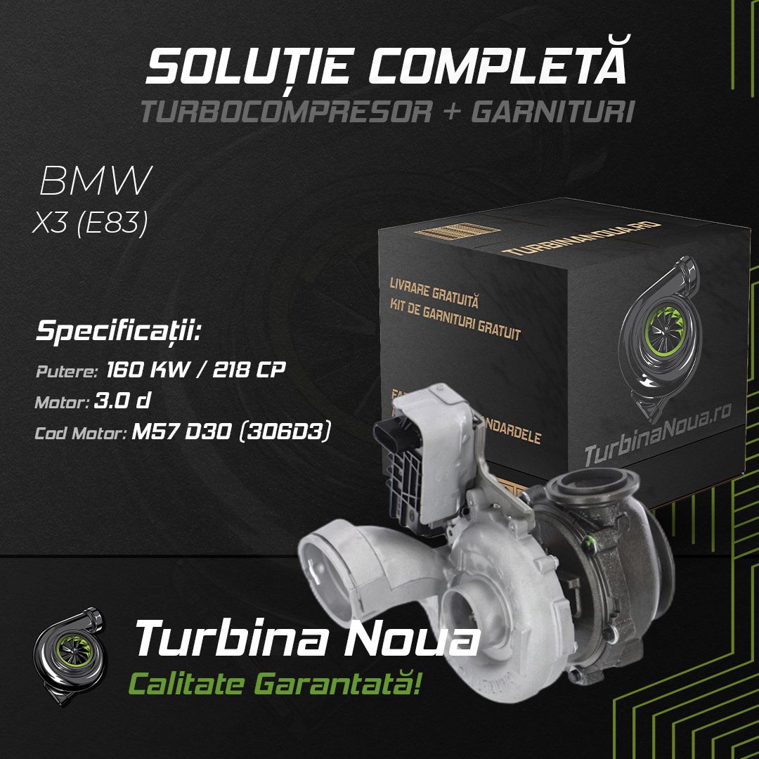 Turbina BMW X3 (E83) 3.0 d 160 KW / 218 CP Noua - Image 2