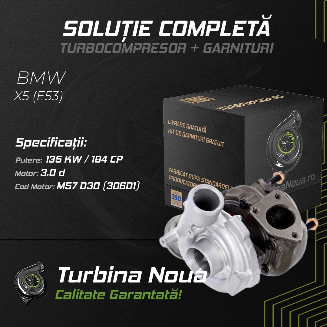 Turbina BMW X5 (E53) 3.0 d 135 KW / 184 CP Noua - Image 2