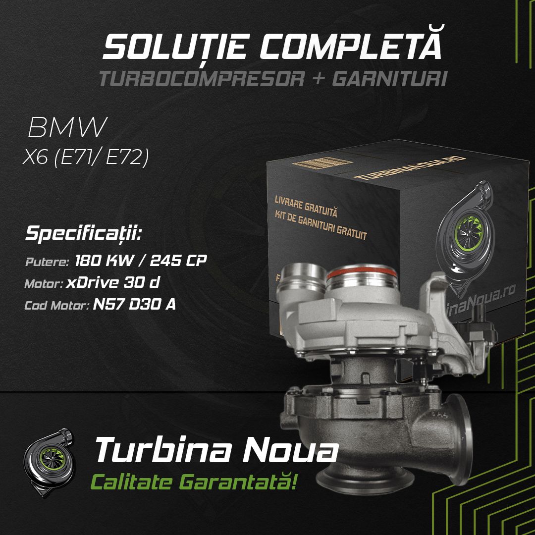 Turbina BMW X6 (E71; E72) xDrive 30 d 180 KW / 245 CP Noua - Image 2