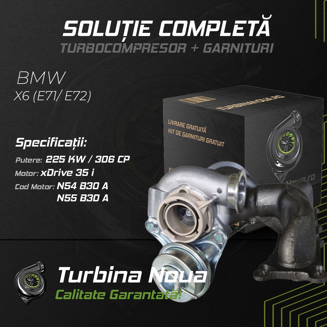 Turbina BMW X6 (E71; E72) xDrive 35 i 225 KW / 306 CP Noua - Image 2