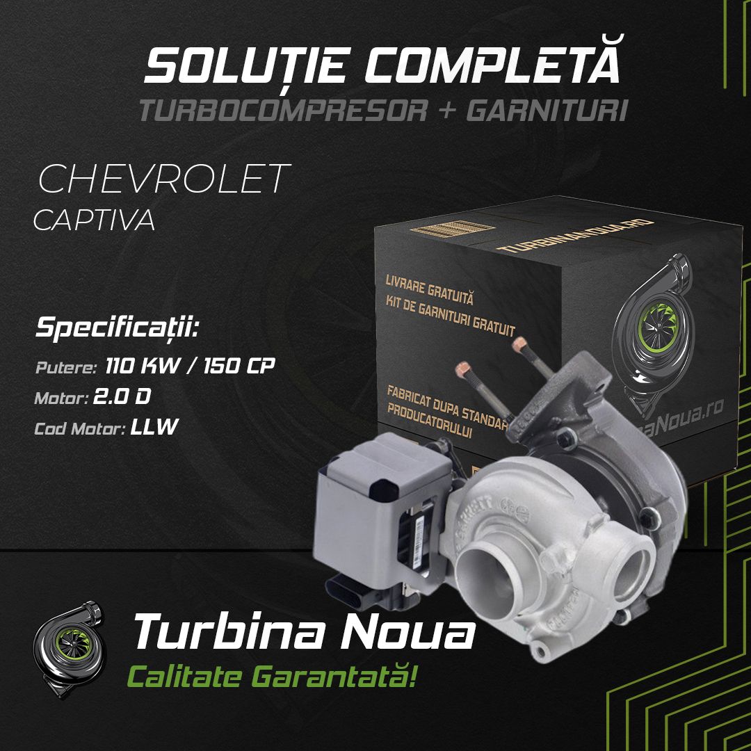 Turbina CHEVROLET CAPTIVA 2.0 D 110 KW / 150 CP Noua - Image 2