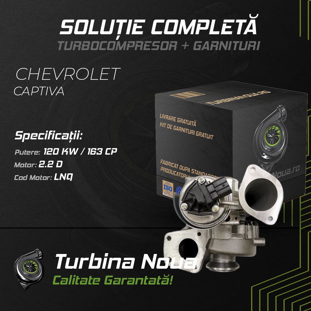 Turbina CHEVROLET CAPTIVA 2.2 D 120 KW / 163 CP Noua - Image 2