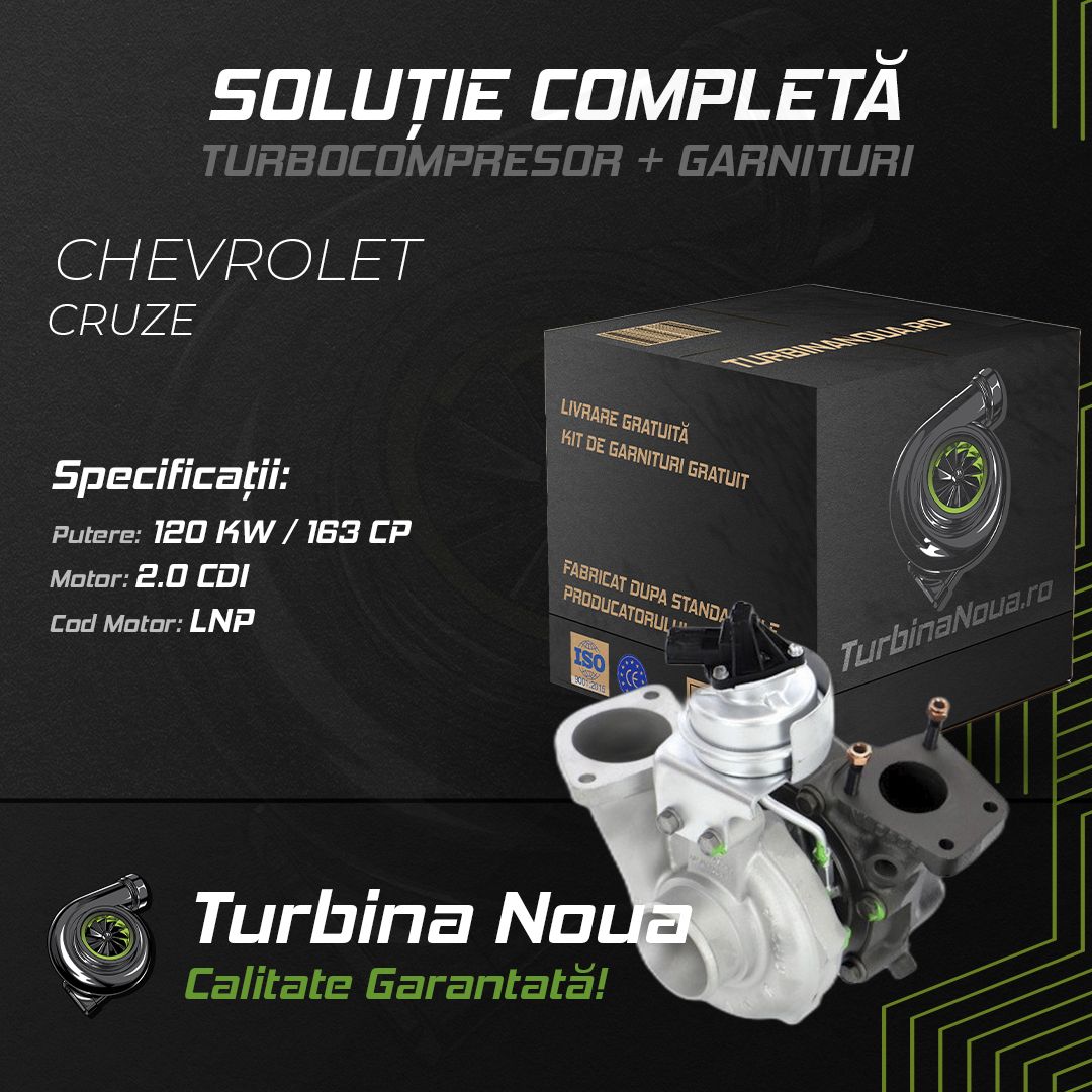Turbina CHEVROLET CRUZE 2.0 CDI 120 KW / 163 CP Noua - Image 2