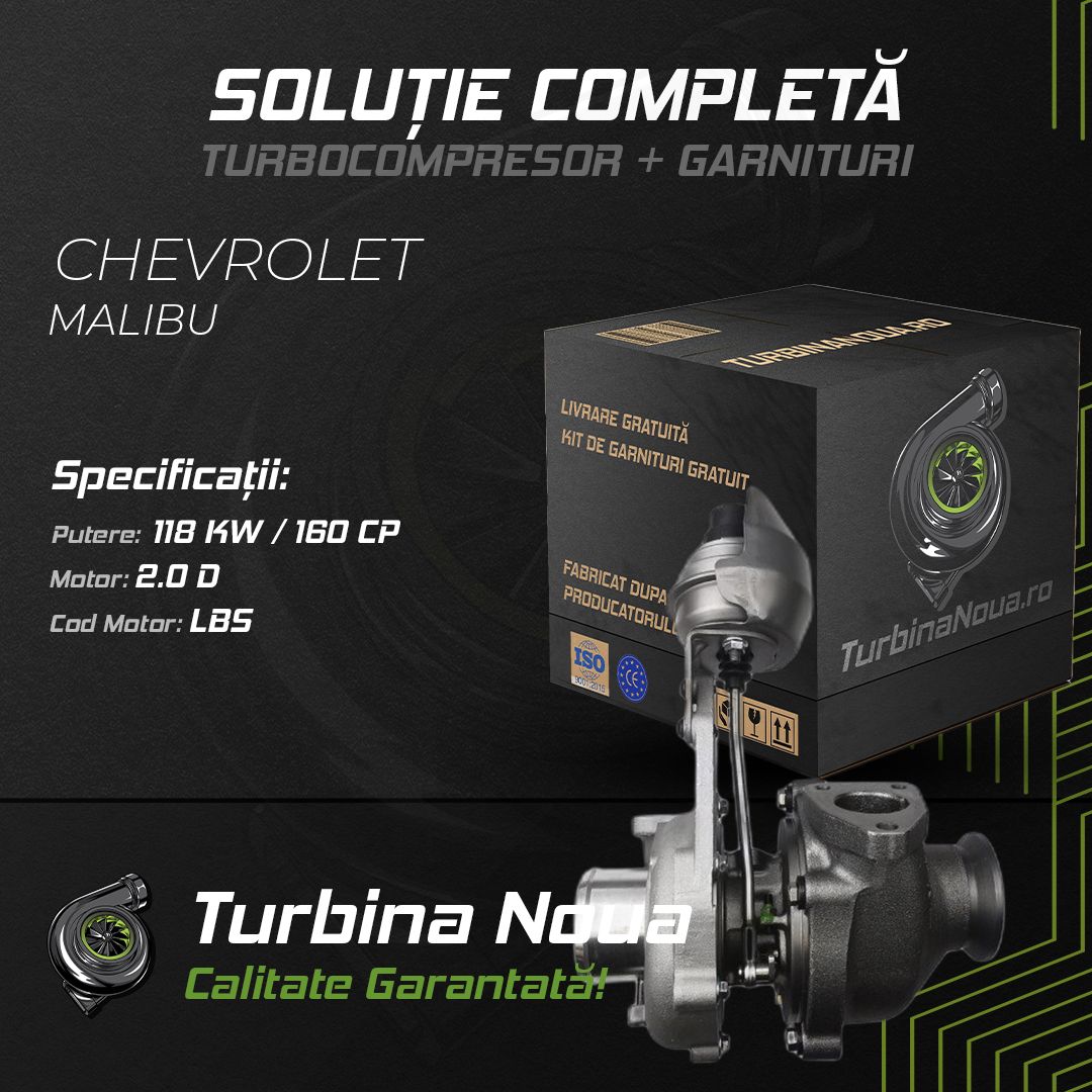 Turbina CHEVROLET MALIBU 2.0 D 118 KW / 160 CP Noua - Image 2