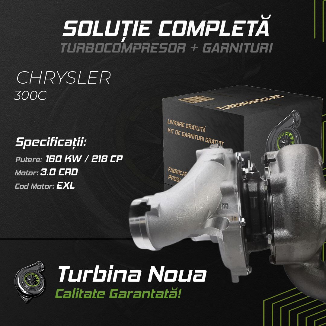 Turbina CHRYSLER 300C 3.0 CRD 160 KW / 218 CP Noua - Image 2