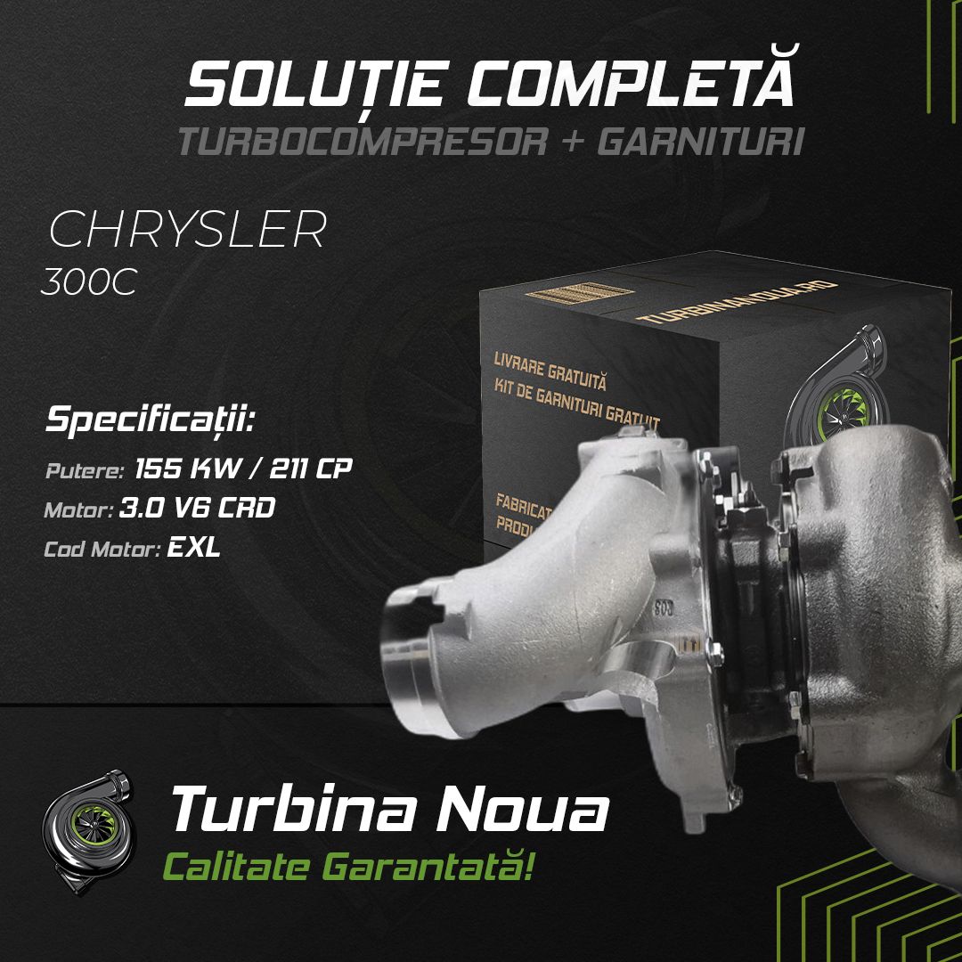 Turbina CHRYSLER 300C 3.0 V6 CRD 155 KW / 211 CP Noua - Image 2