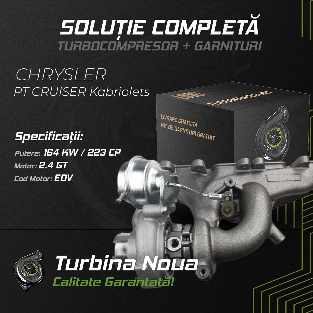 Turbina CHRYSLER PT CRUISER Kabriolets 2.4 GT 164 KW / 223 CP Noua - Image 2
