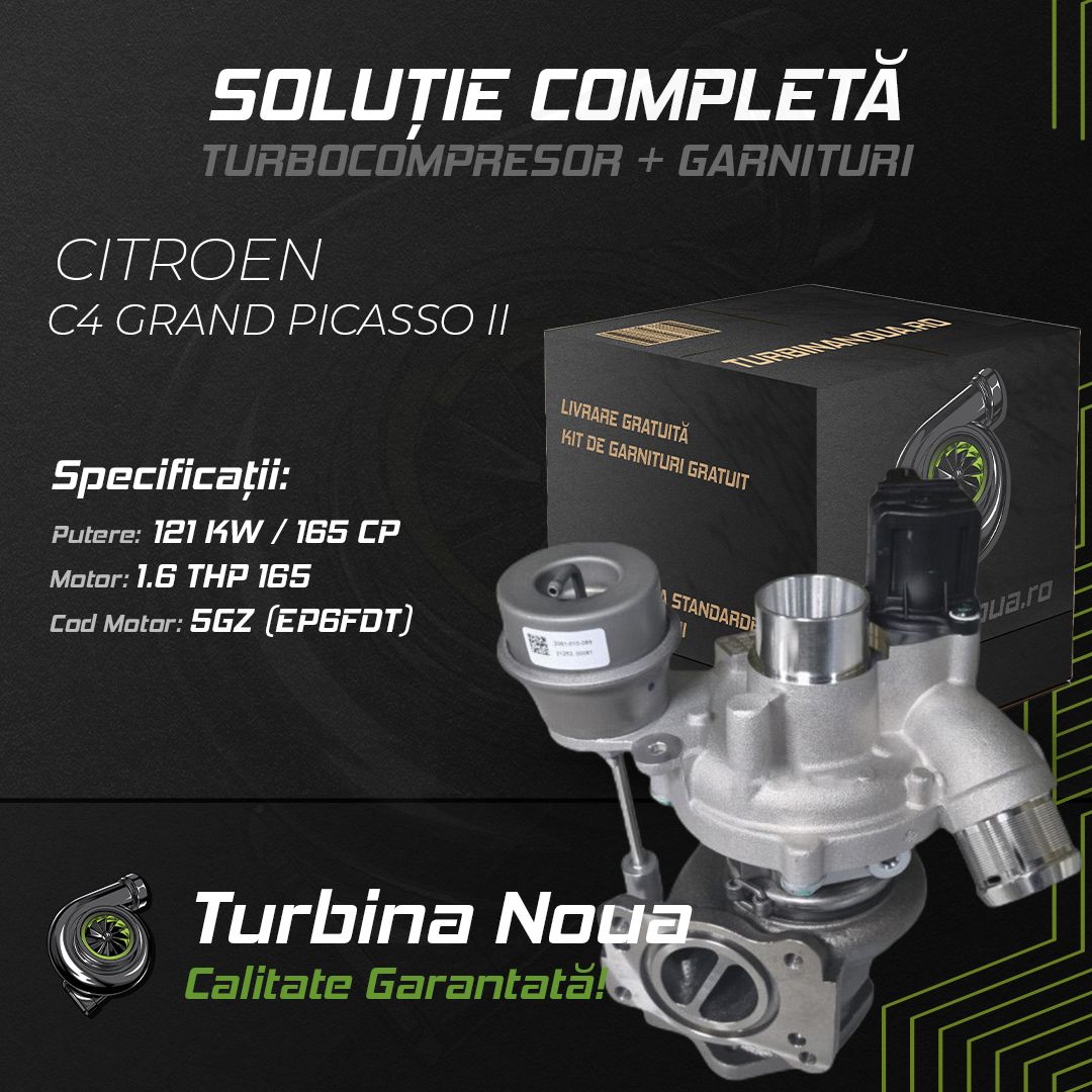 Turbina CITROEN C4 GRAND PICASSO II 1.6 THP 165 121 KW / 165 CP Noua - Image 2