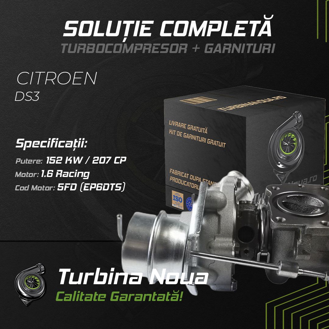 Turbina CITROEN DS3 1.6 Racing 152 KW / 207 CP Noua - Image 2