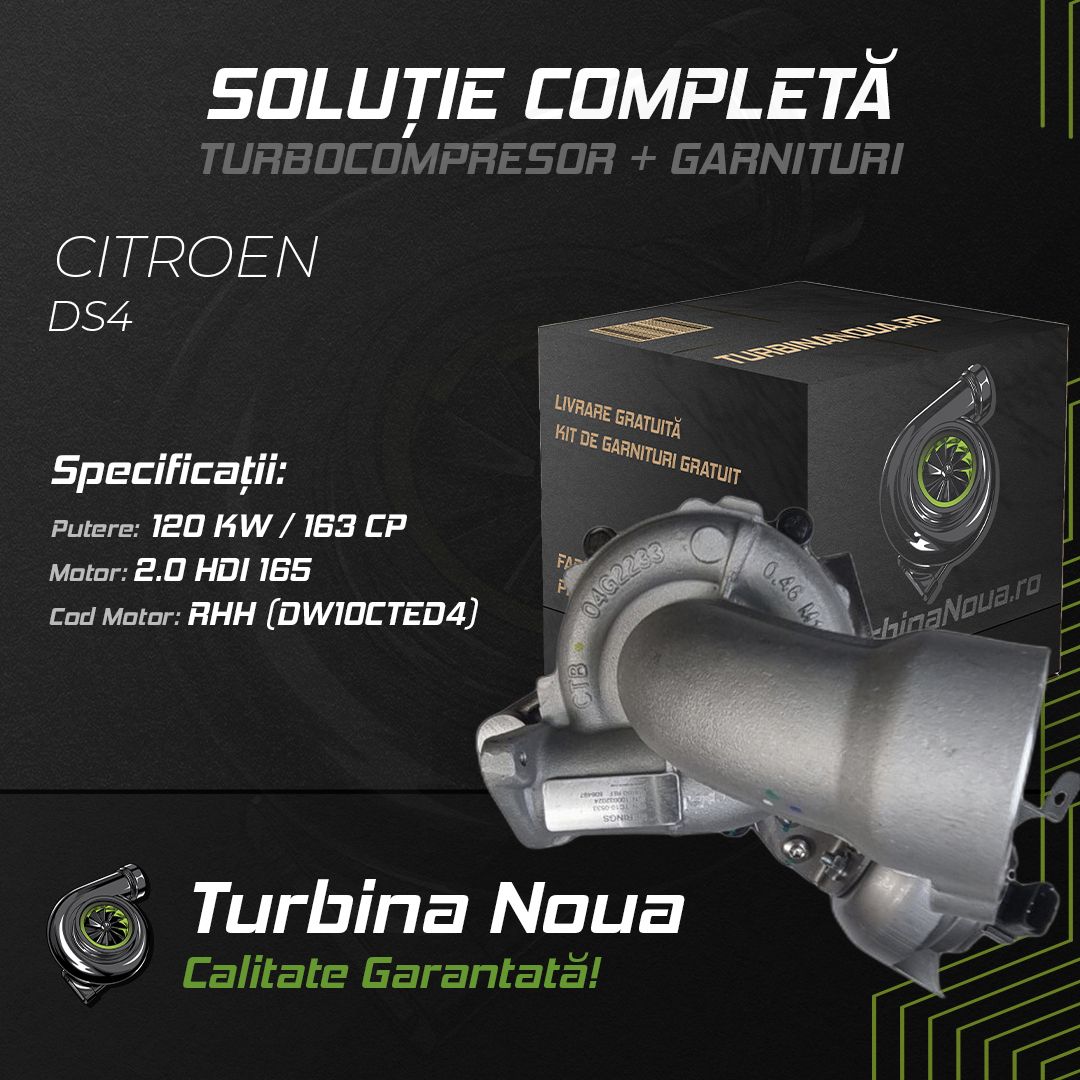 Turbina CITROEN DS4 2.0 HDi 165 120 KW / 163 CP Noua - Image 2