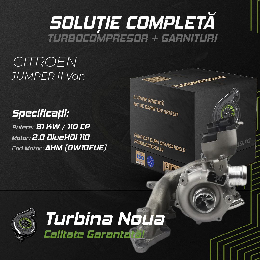 Turbina CITROEN JUMPER II Van 2.0 BlueHDi 110 81 KW / 110 CP Noua - Image 2