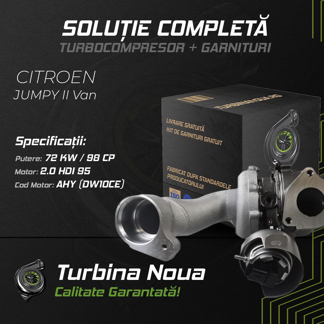 Turbina CITROEN JUMPY II Van 2.0 HDi 95 72 KW / 98 CP Noua - Image 2