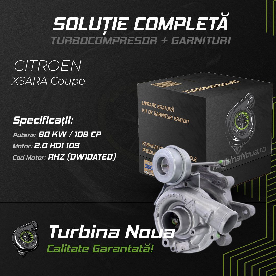 Turbina CITROEN XSARA Coupe 2.0 HDi 109 80 KW / 109 CP Noua - Image 2