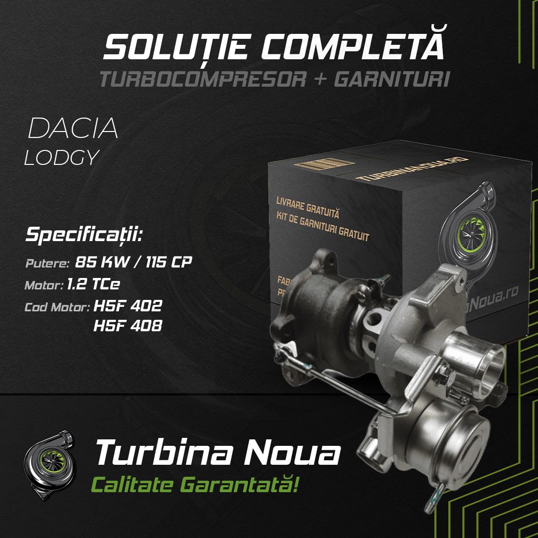 Turbina DACIA LODGY 1.2 TCe 85 KW / 115 CP Noua - Image 2