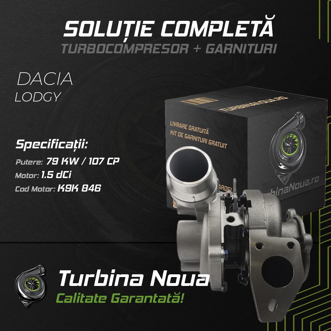 Turbina DACIA LODGY 1.5 dCi 79 KW / 107 CP Noua - Image 2