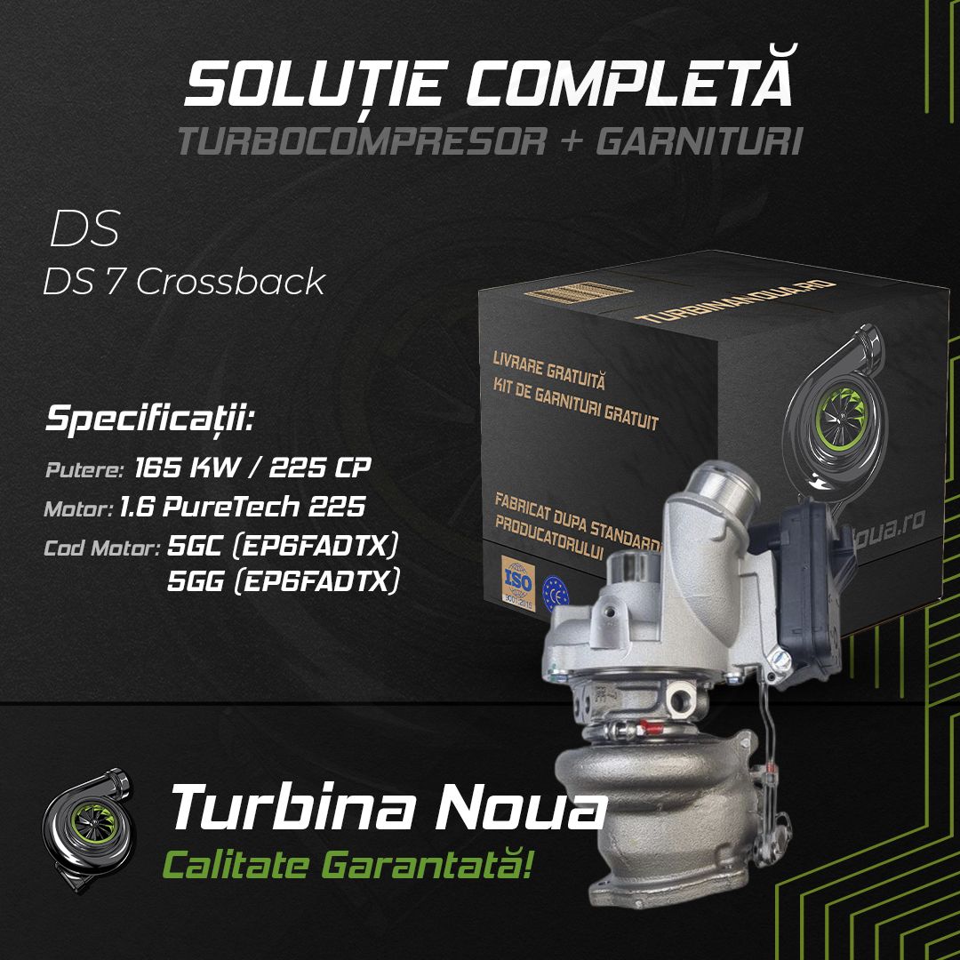 Turbina DS DS 7 Crossback 1.6 PureTech 225 165 KW / 225 CP Noua - Image 2