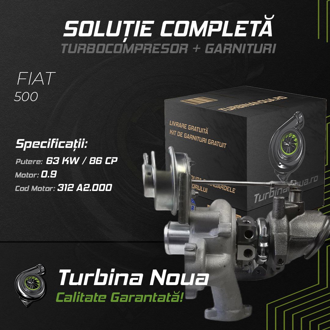 Turbina FIAT 500 0.9 63 KW / 86 CP Noua - Image 2