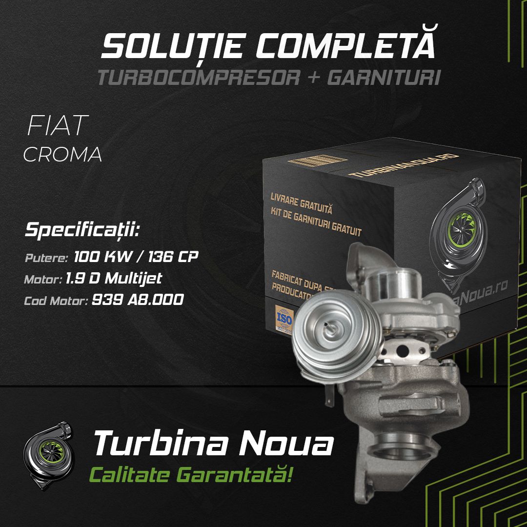 Turbina FIAT CROMA 1.9 D Multijet 100 KW / 136 CP Noua - Image 2