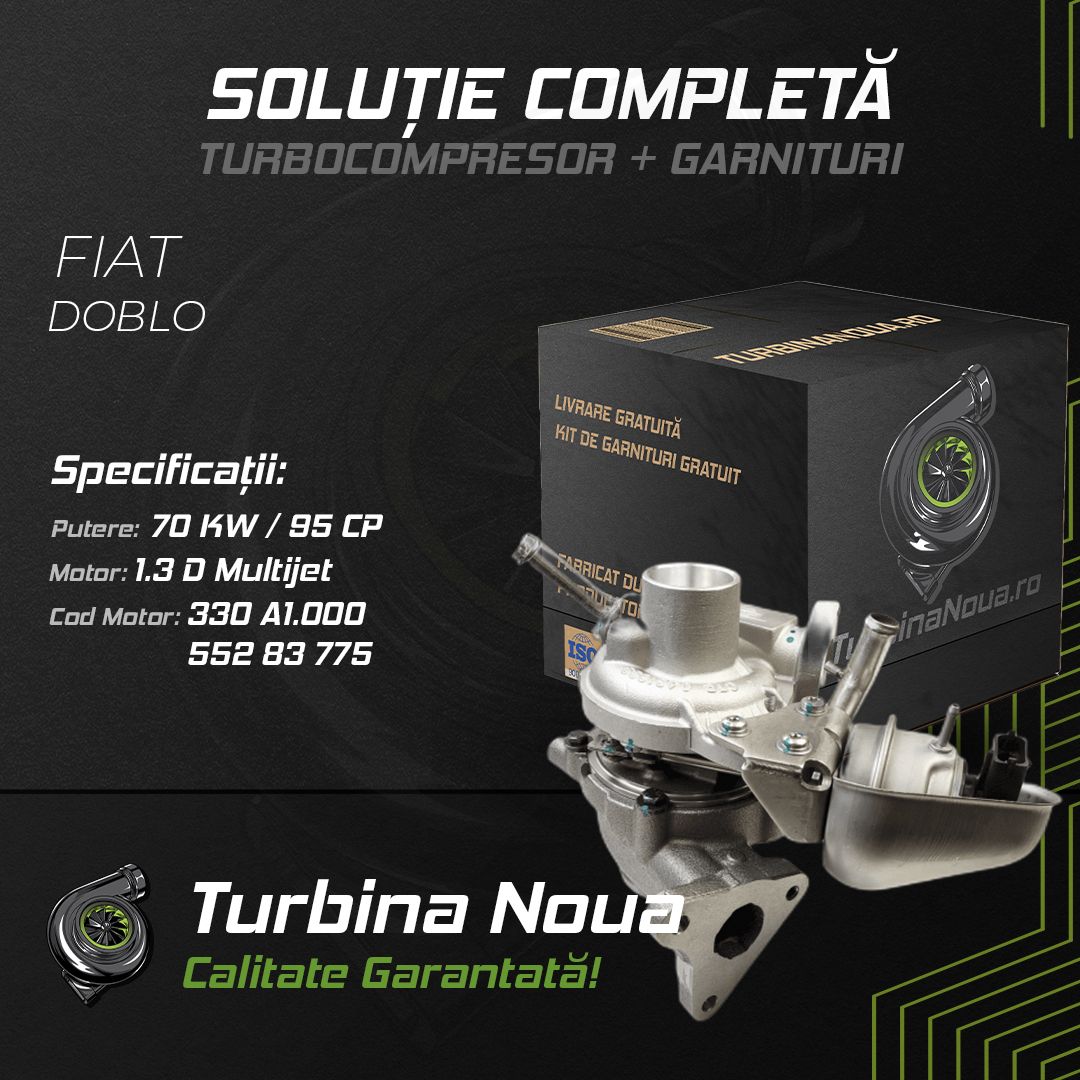 Turbina FIAT DOBLO 1.3 D Multijet 70 KW / 95 CP Noua - Image 2