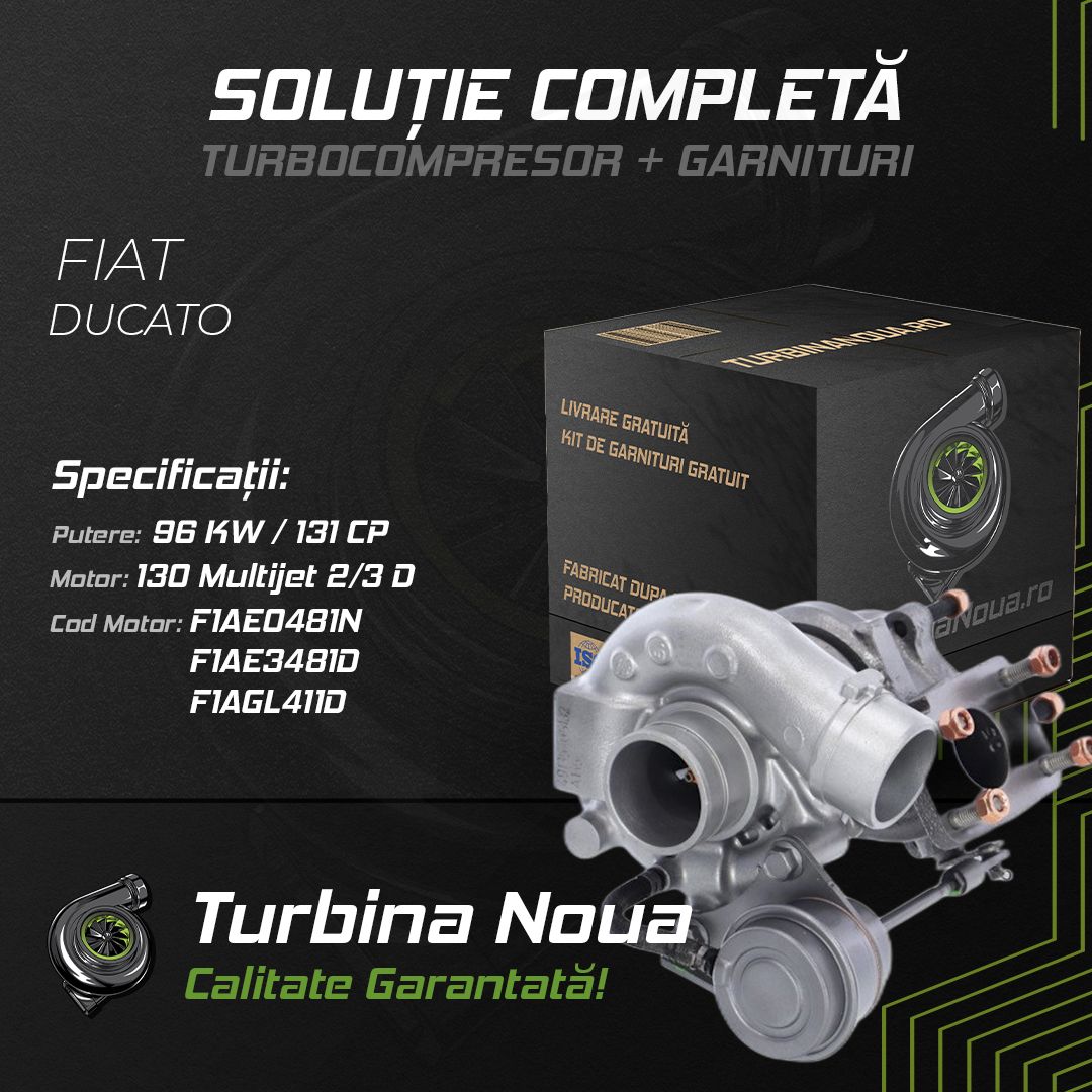 Turbina FIAT DUCATO 130 Multijet 2;3 D 96 KW / 131 CP Noua - Image 2