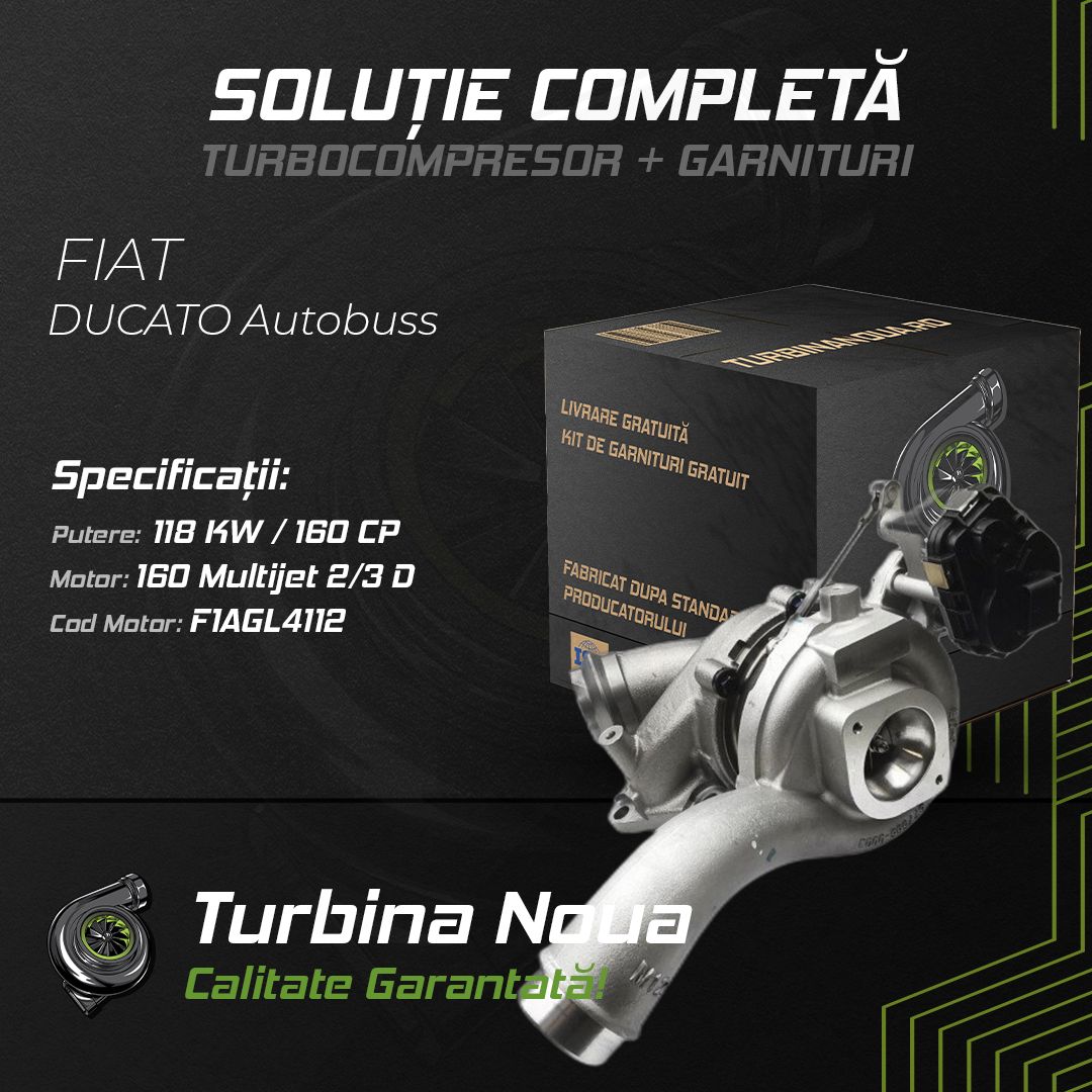 Turbina FIAT DUCATO Autobuss 160 Multijet 2;3 D 118 KW / 160 CP Noua - Image 2