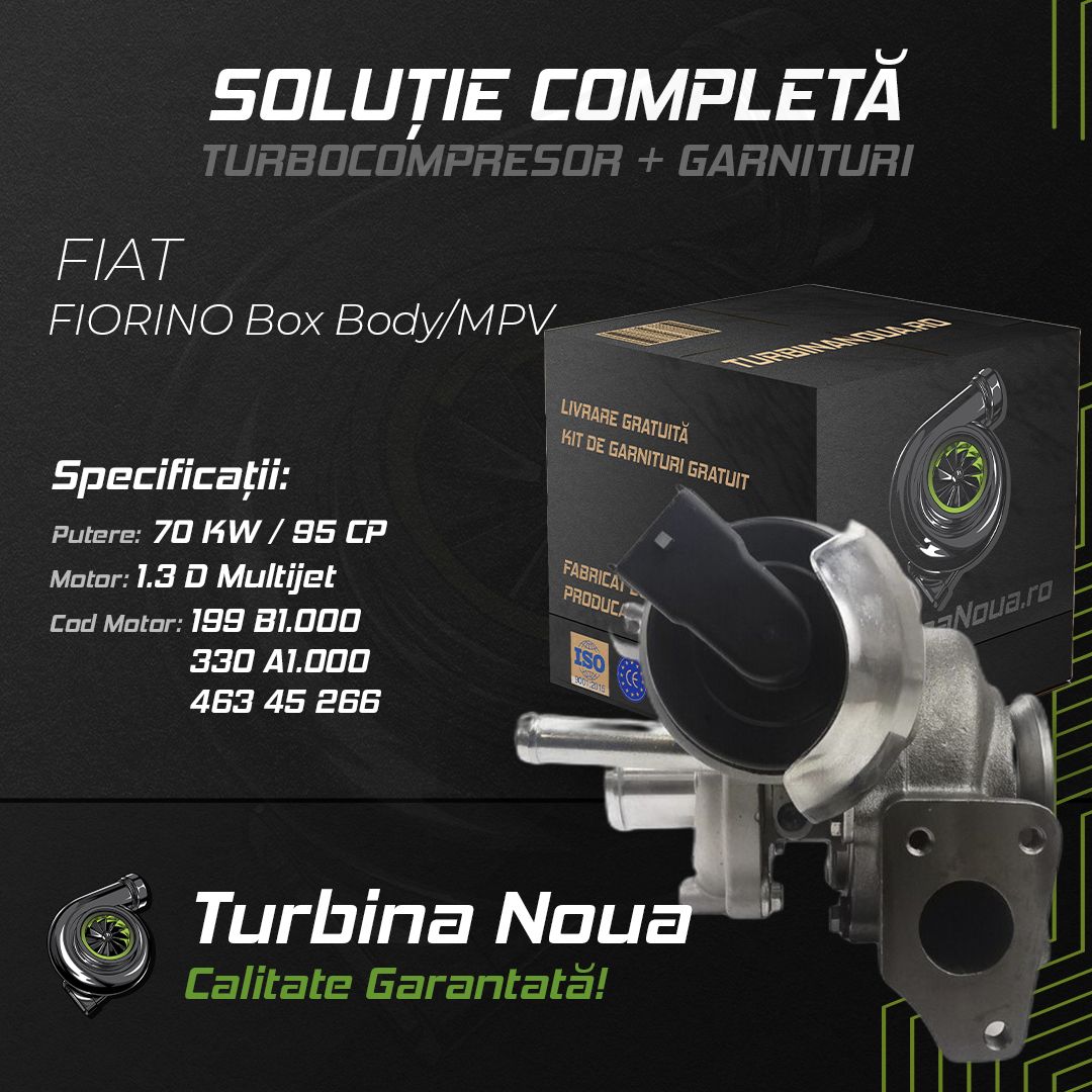 Turbina FIAT FIORINO Box Body/MPV 1.3 D Multijet 70 KW / 95 CP Noua - Image 2