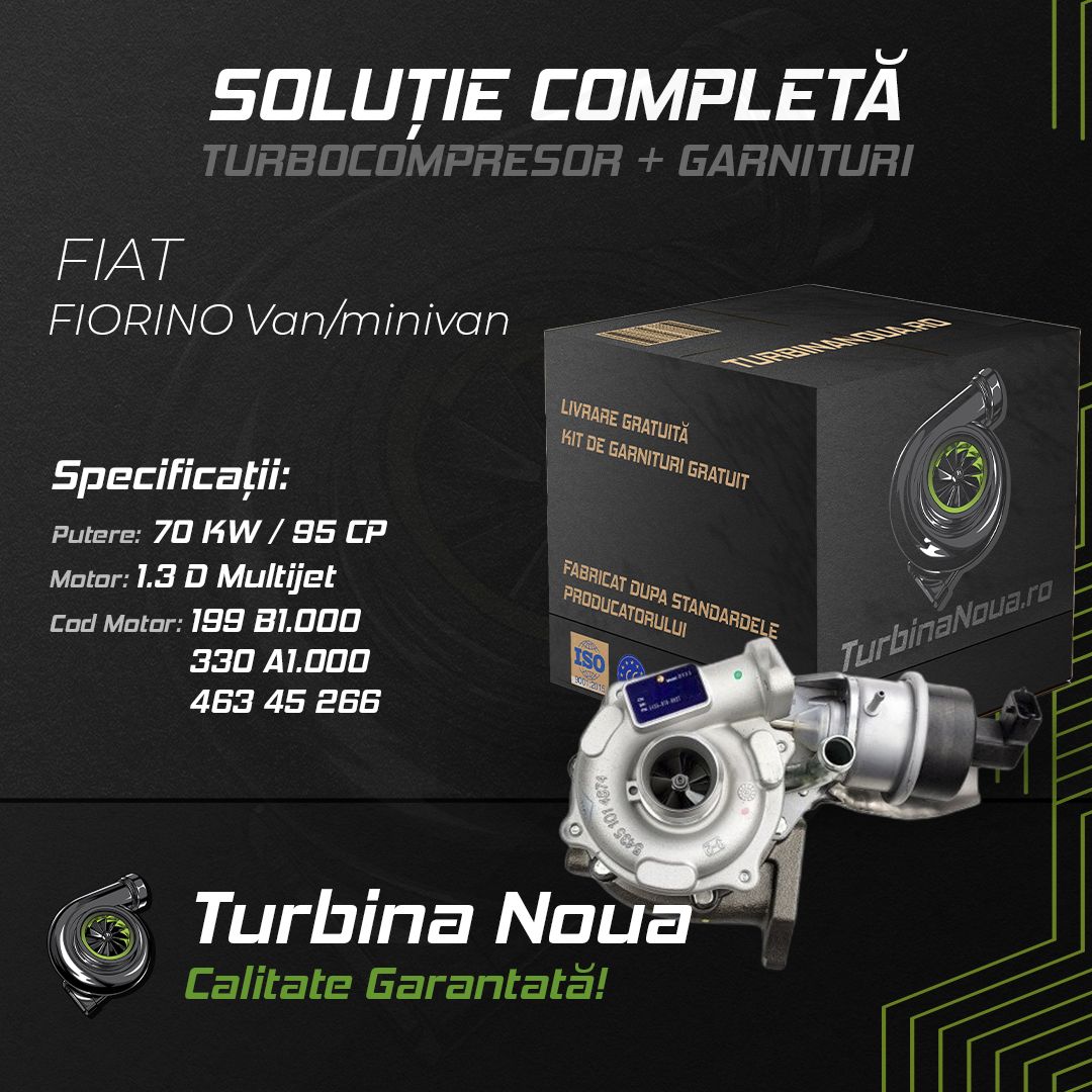 Turbina FIAT FIORINO Van/minivan 1.3 D Multijet 70 KW / 95 CP Noua - Image 2