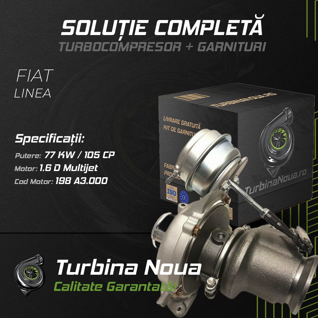 Turbina FIAT LINEA 1.6 D Multijet 77 KW / 105 CP Noua - Image 2
