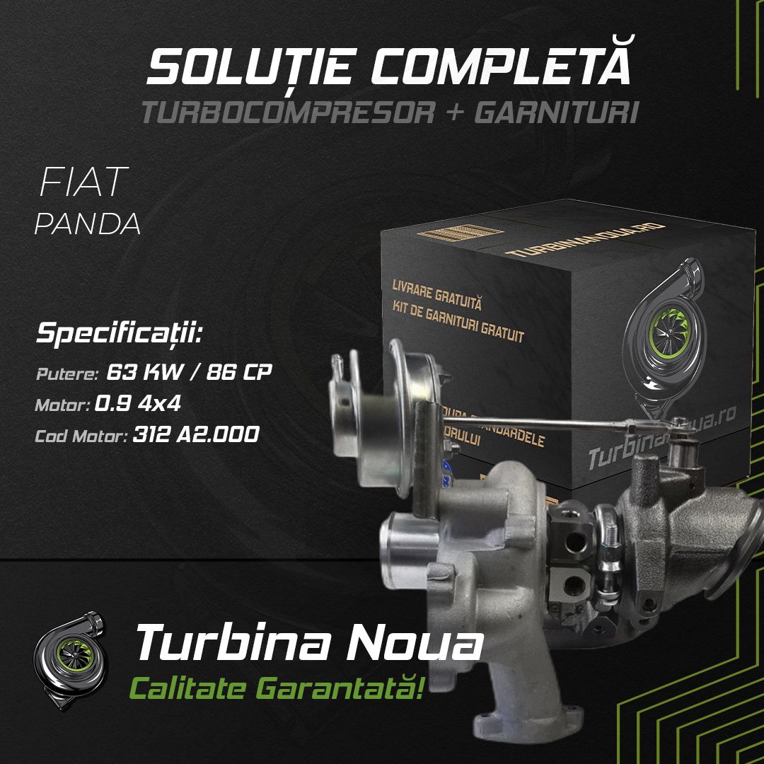 Turbina FIAT PANDA 0.9 4x4 63 KW / 86 CP Noua - Image 2