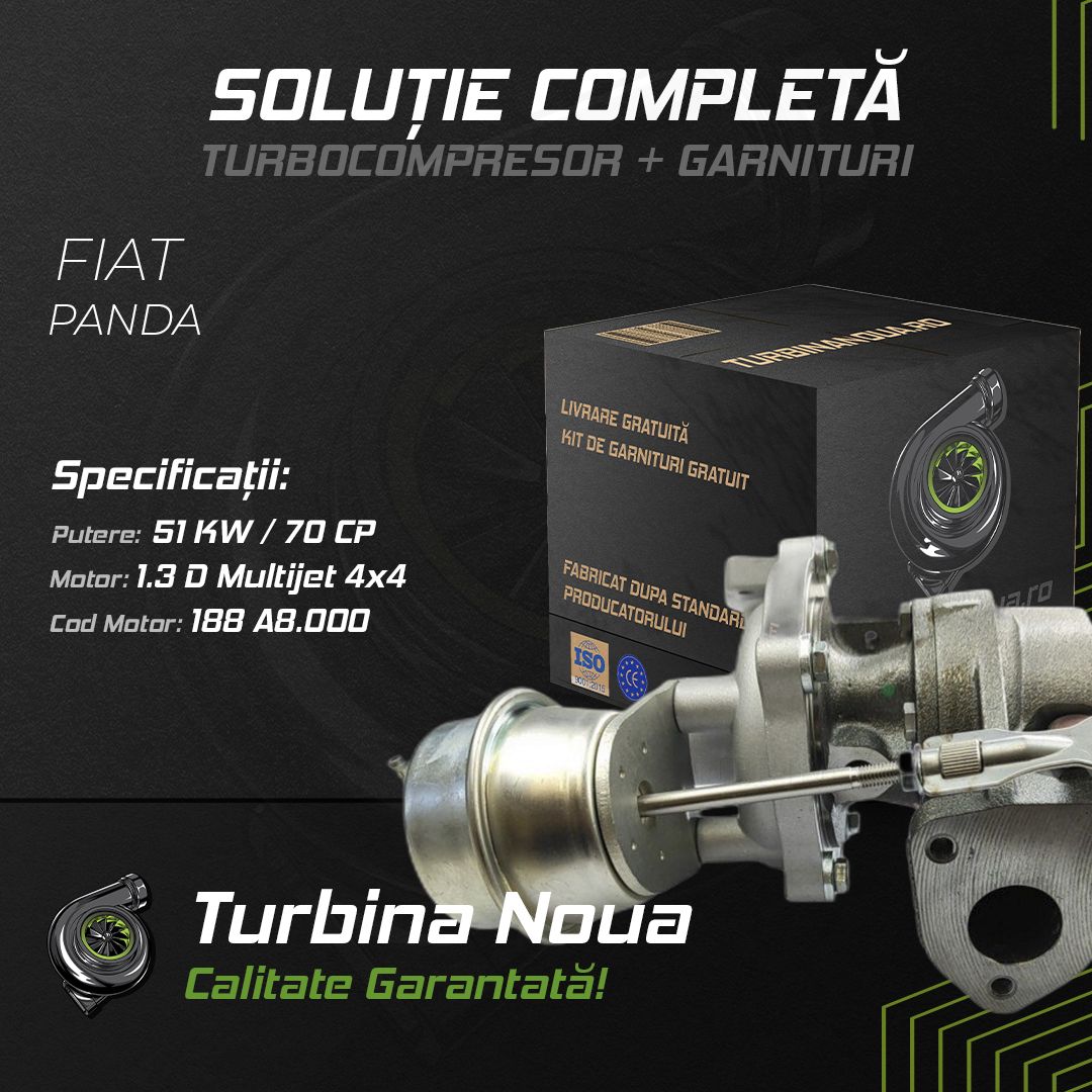 Turbina FIAT PANDA 1.3 D Multijet 4x4 51 KW / 70 CP Noua - Image 2
