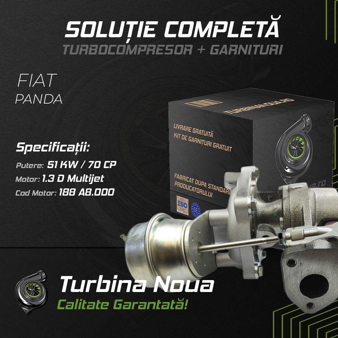 Turbina FIAT PANDA 1.3 D Multijet 51 KW / 70 CP Noua - Image 2
